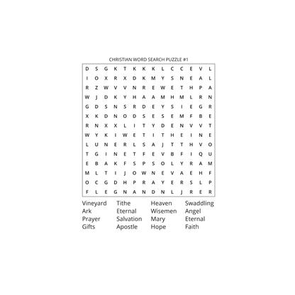 100 Christian Word Search Puzzles: Christmas Edition 2025