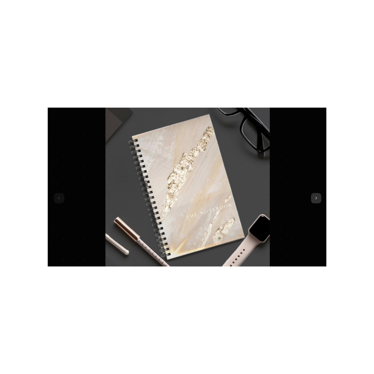 F5 Elegant GoldCover, Ruled Notebook Journal, for Students