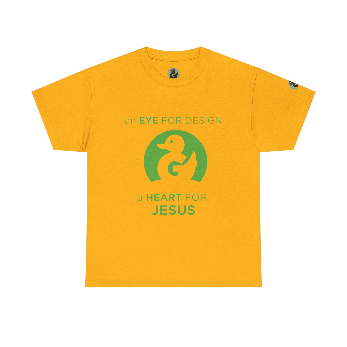Christian Design T‑Shirt — "An Eye for Design, A Heart for Jesus"