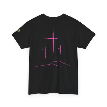 Premium Tee | with 3 Pink Crosses on the back