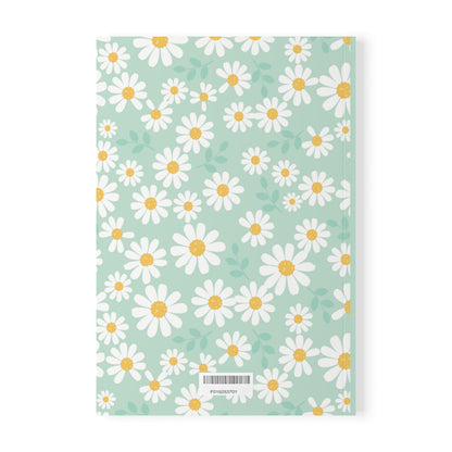 Floral Softcover Notebook, Stylish Journal for Note-Taking, Floral Diary, Gift for Students, Eco-Friendly Notepad, Compact A5 Size