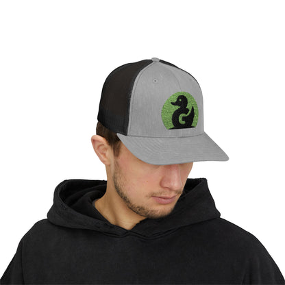 Green Duck Media Snapback Hat - With Green Logo