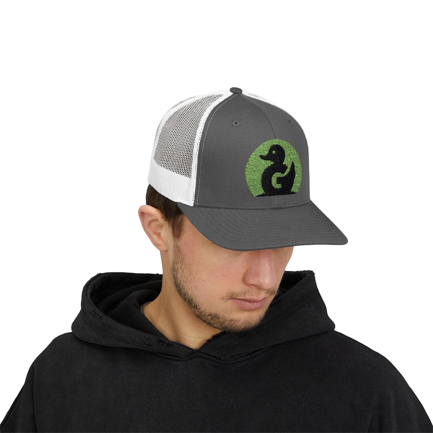 Green Duck Media Snapback Hat - With Green Logo
