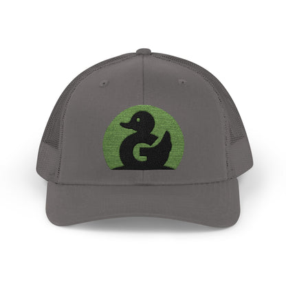 Green Duck Media Snapback Hat - With Green Logo