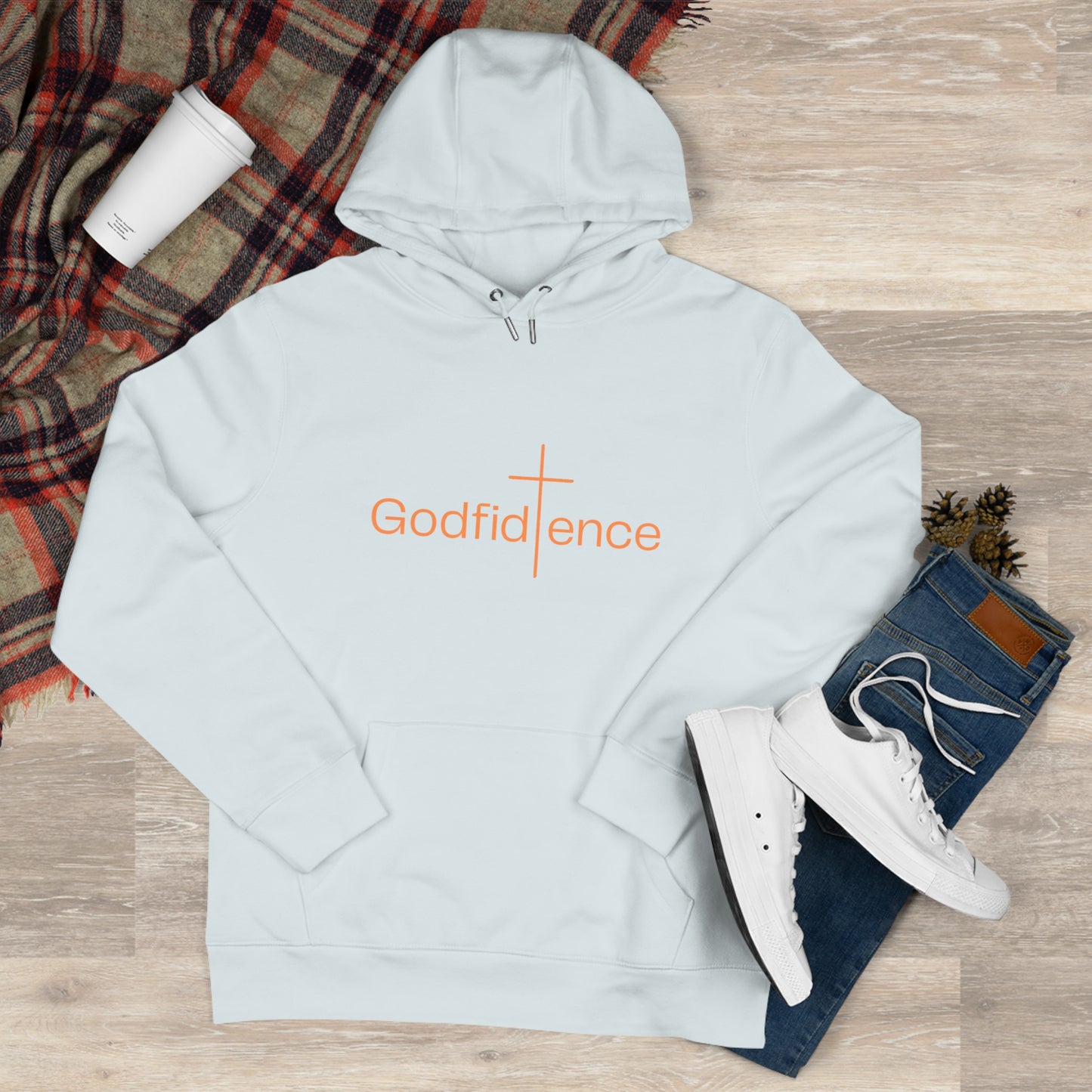 Godfidence Hoodie — Faith-Inspired 'Godfidence' Spiritual Design