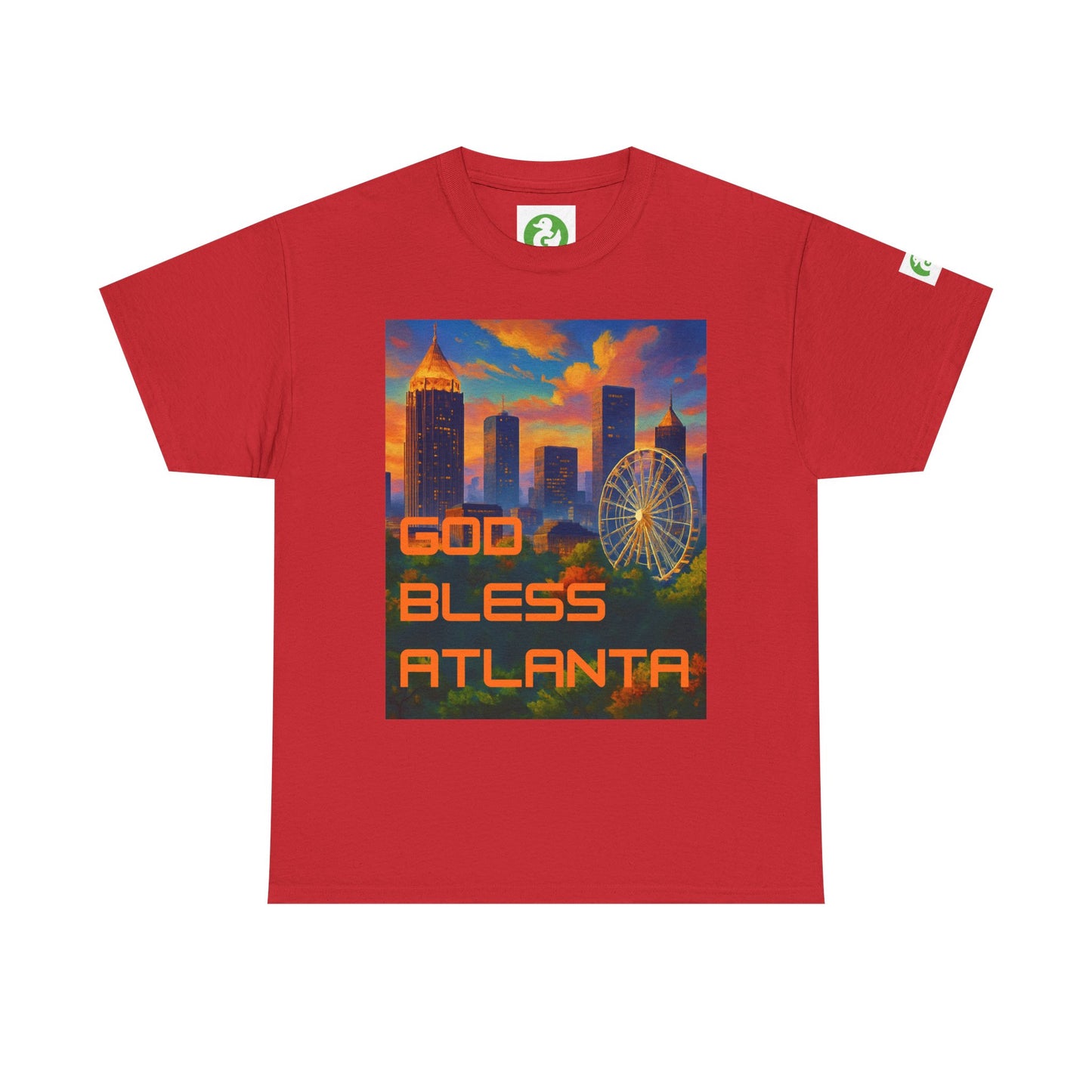 City Skyline Tee Shirt - God Bless Atlanta Design