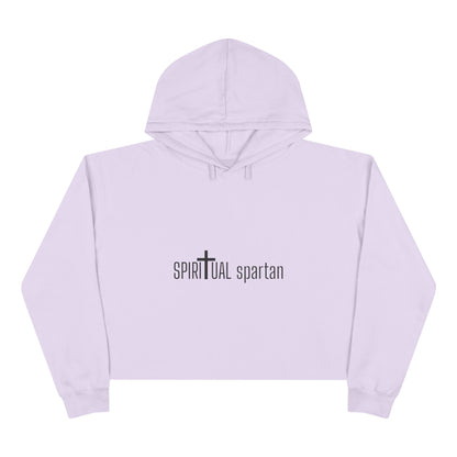 Spiritual Spartan Crop Hoodie — Bold Spiritual Design