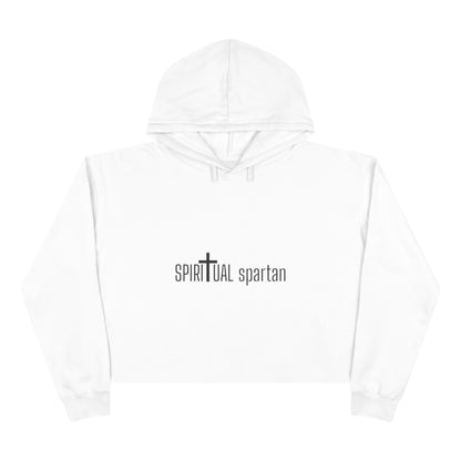 Spiritual Spartan Crop Hoodie — Bold Spiritual Design