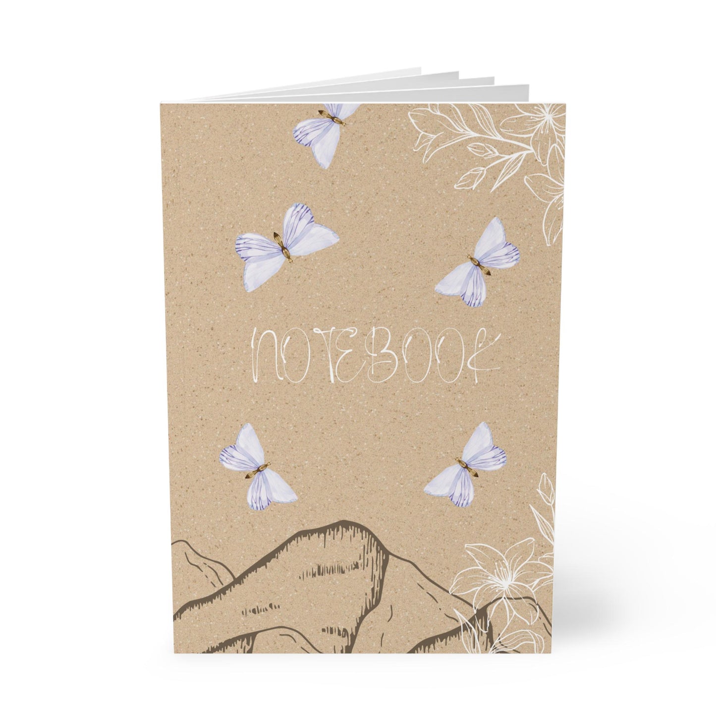 Butterfly Notebook: Eco-Friendly Floral Journal for Writers & Students