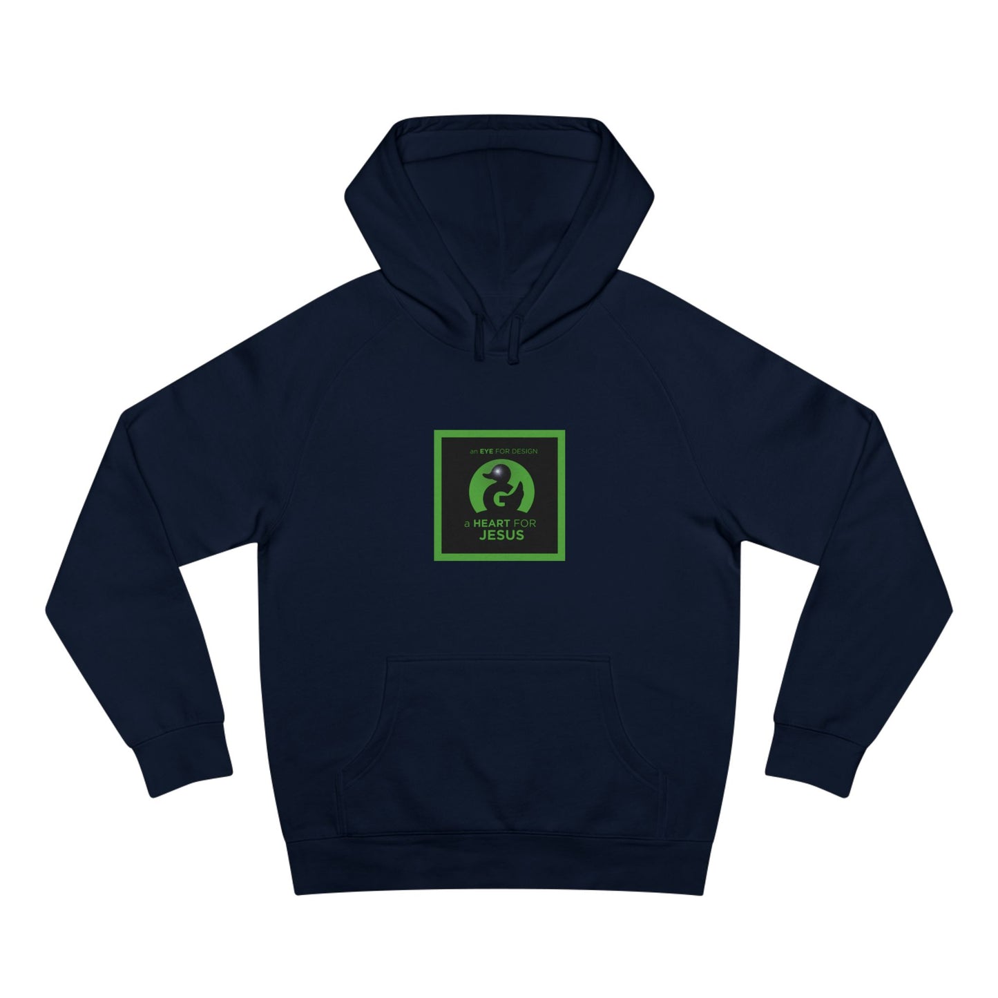Unisex Premium Hoodie | an EYE for design a HEART for JESUS | Many stylish color options too