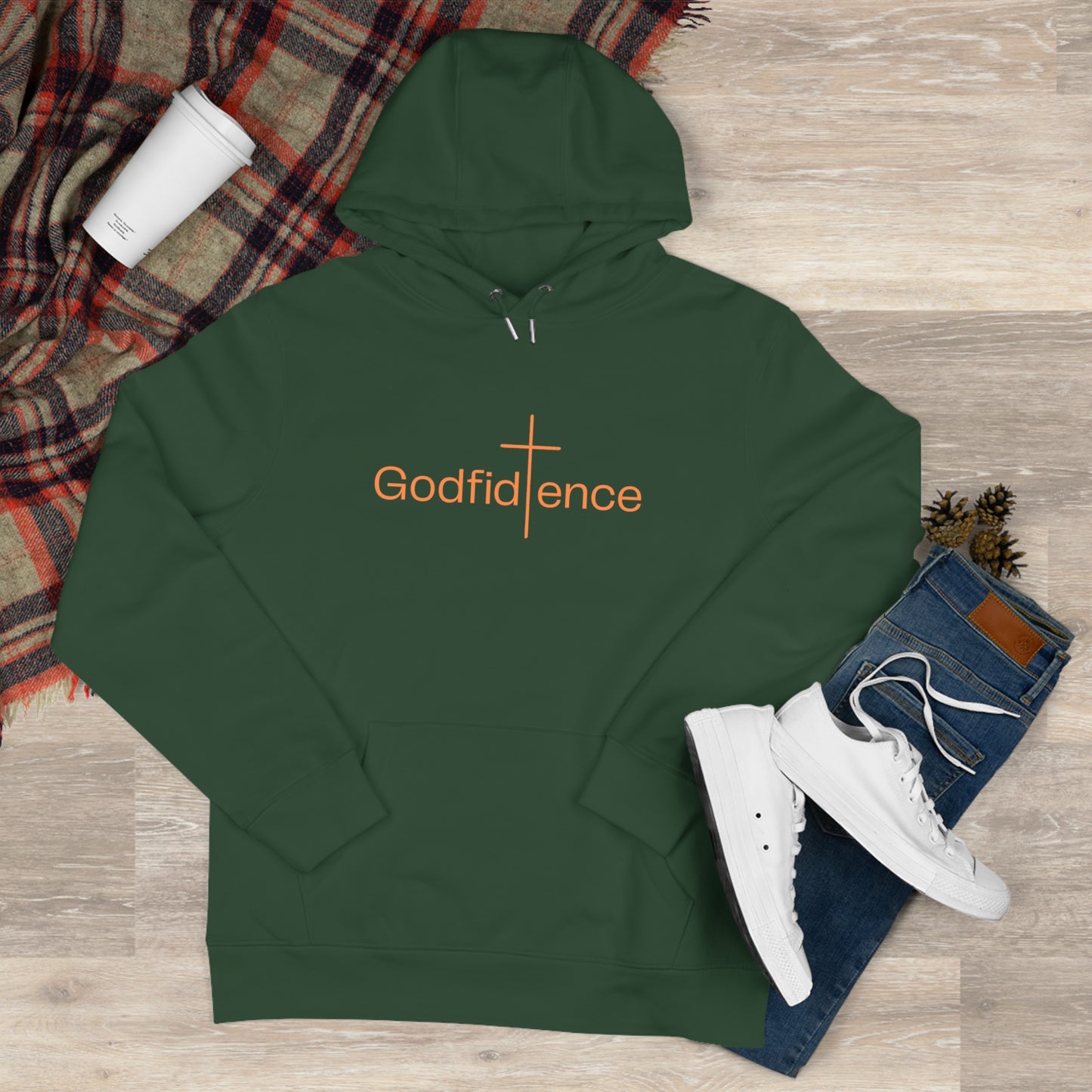 Godfidence Hoodie — Faith-Inspired 'Godfidence' Spiritual Design