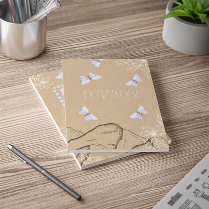Butterfly Notebook: Eco-Friendly Floral Journal for Writers & Students