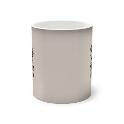 Pray Hard Move Bold inspirational ceramic coffee mug with stylish typography and comfortable handle