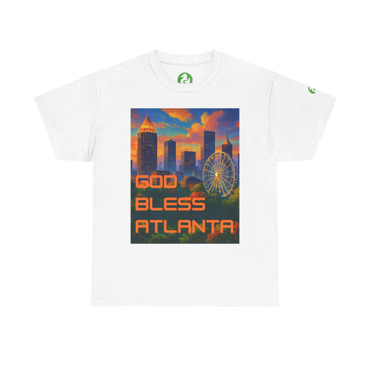 City Skyline Tee Shirt - God Bless Atlanta Design