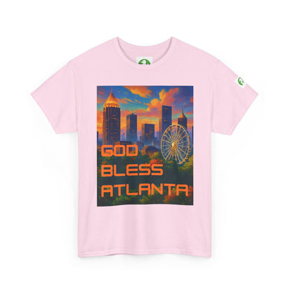 City Skyline Tee Shirt - God Bless Atlanta Design