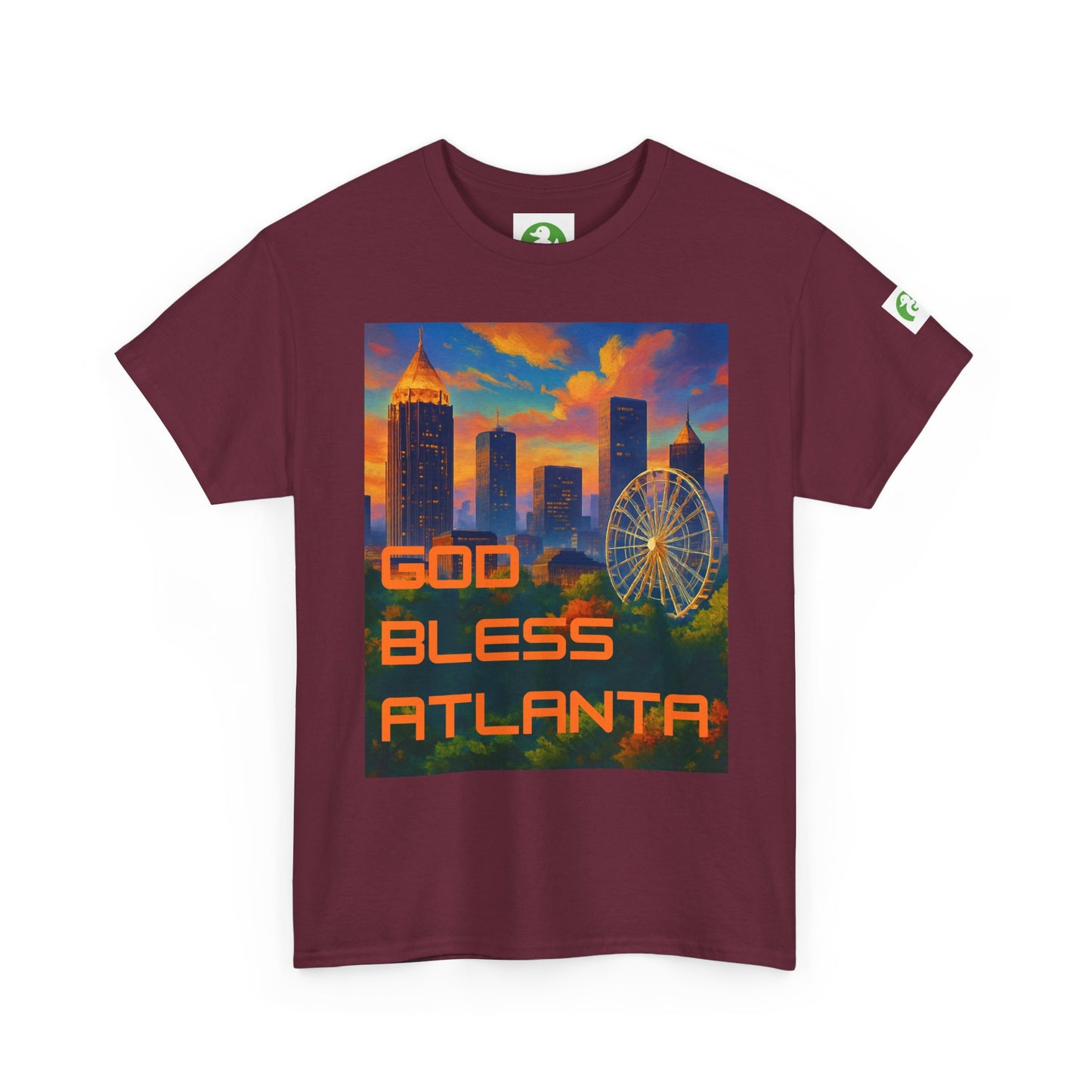 City Skyline Tee Shirt - God Bless Atlanta Design