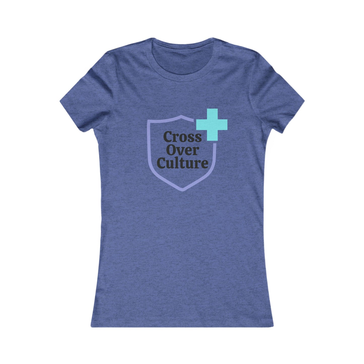 Women's Favorite Tee "Cross Over Culture", with many assorted colors to choose