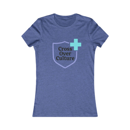 Women's Favorite Tee "Cross Over Culture", with many assorted colors to choose
