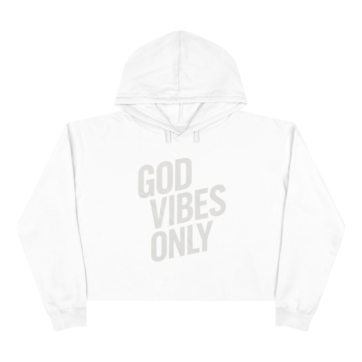 "God Vibes Only" Crop Hoodie