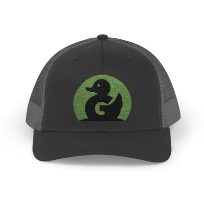 Green Duck Media Snapback Hat - With Green Logo