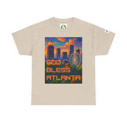 City Skyline Tee Shirt - God Bless Atlanta Design