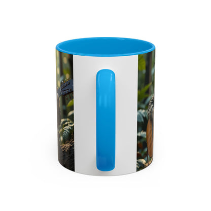 Taza de café con gato tocando la guitarra – Regalo divertido para amantes de la música y los gatos (11 oz y 15 oz)