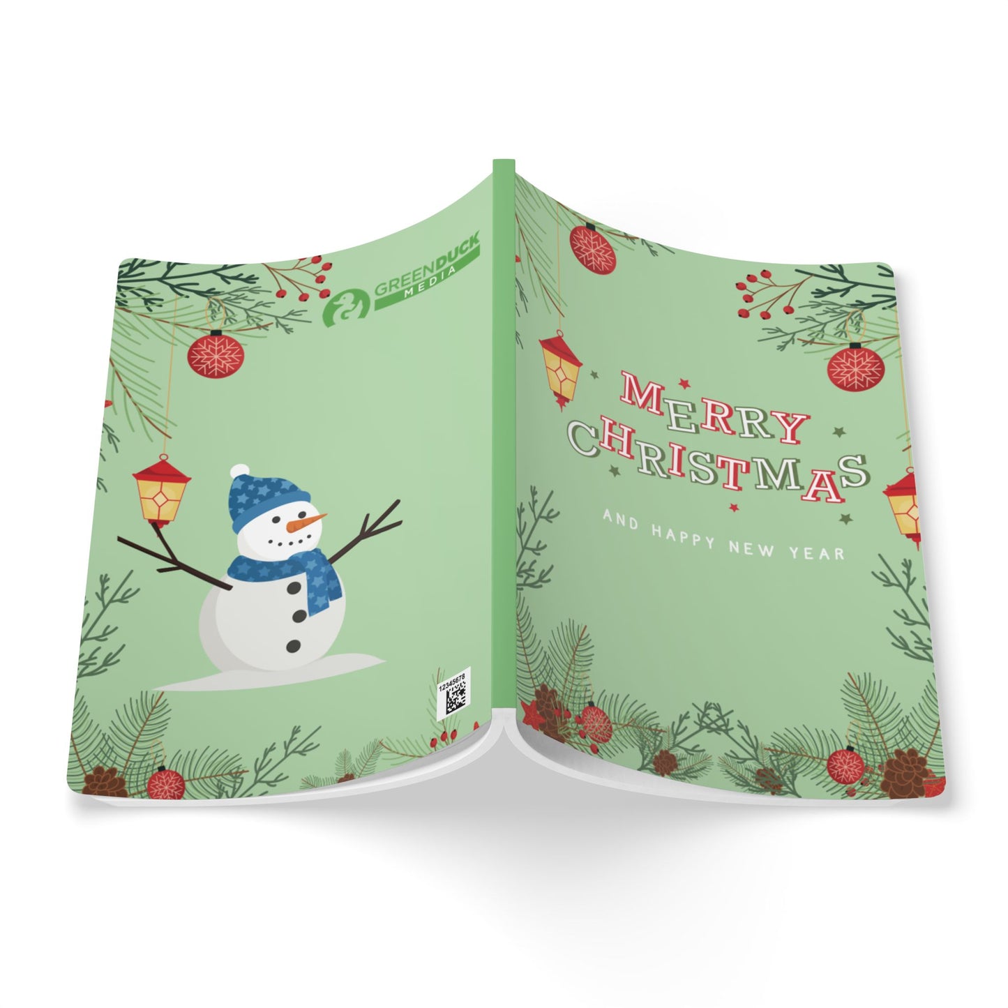 Merry Christmas & Happy New Year, Softcover Notebook