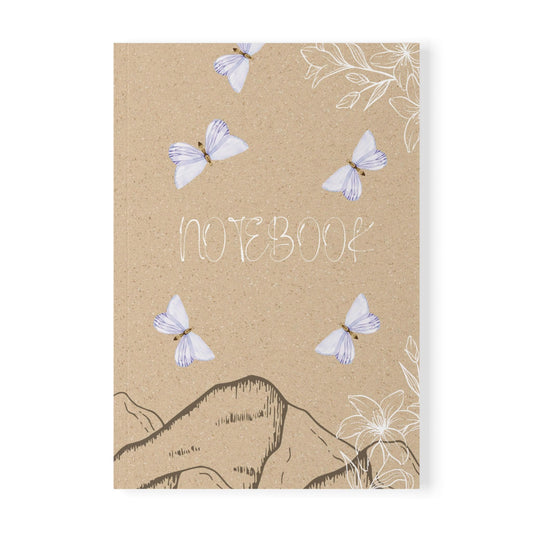 Butterfly Notebook: Eco-Friendly Floral Journal for Writers & Students