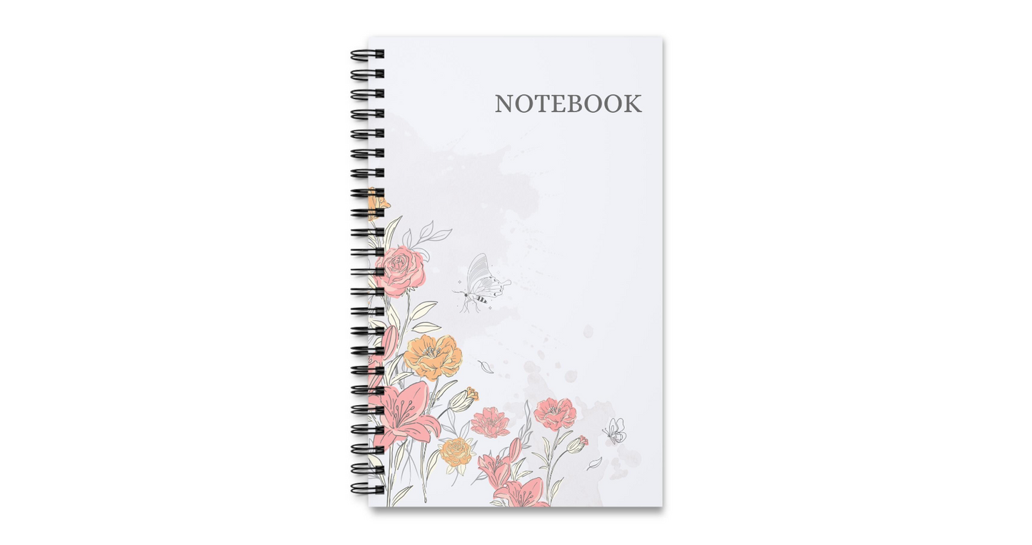 Floral Spiral Notebook