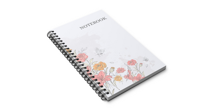 Floral Spiral Notebook