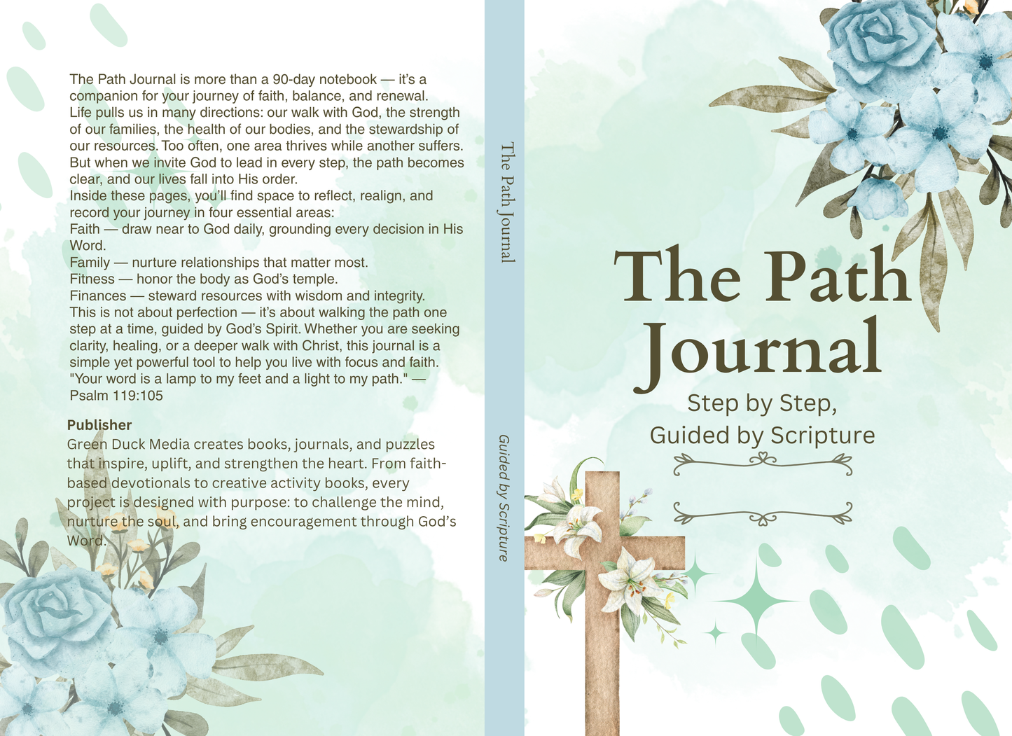 The Path — Faith. Family. Fitness. Finances. A Daily prompted journal for ladies that fouces on these 4 critical areas.