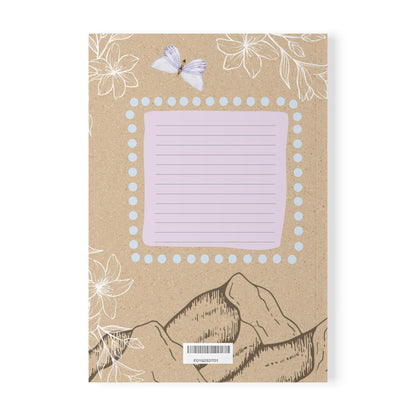 Butterfly Notebook: Eco-Friendly Floral Journal for Writers & Students