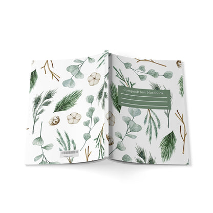 Botanical Notebook: Eco-Friendly Floral Softcover Journal